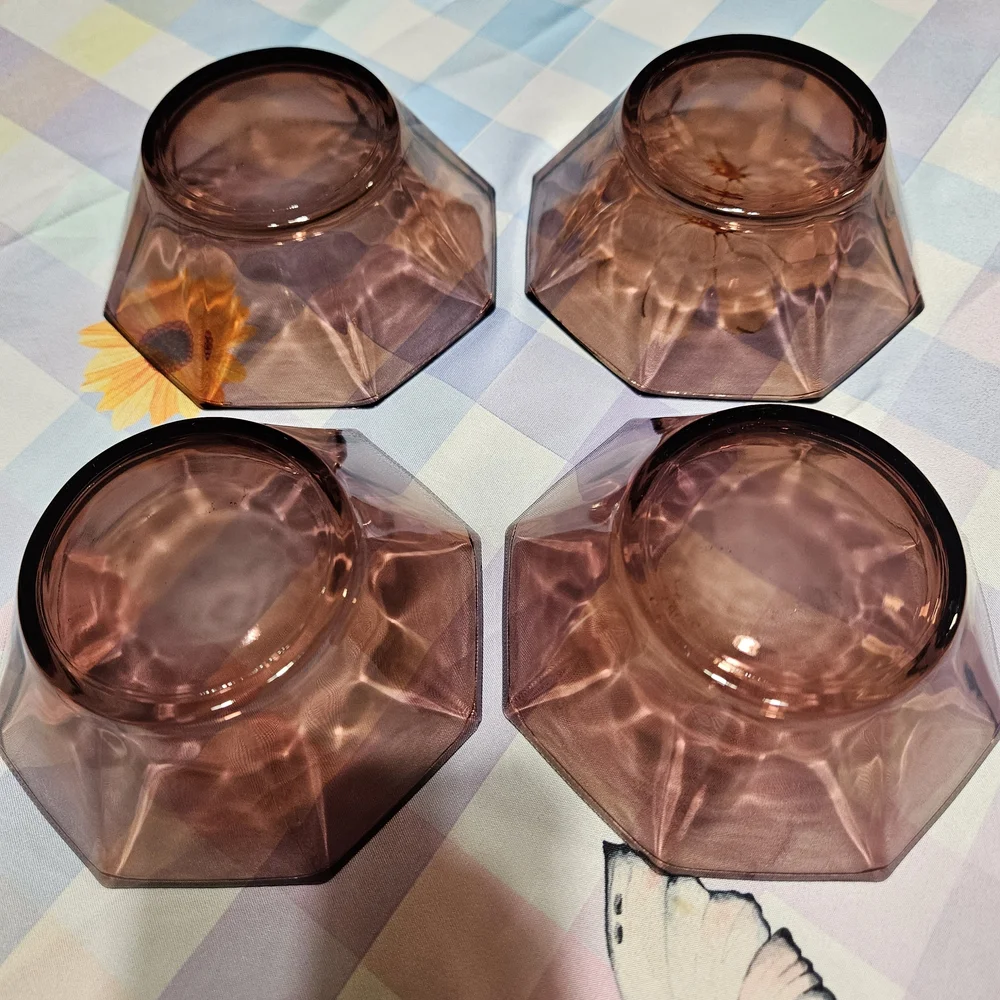 Hazel‎ Atlas Amethyst Serving Bowls - Set of 4